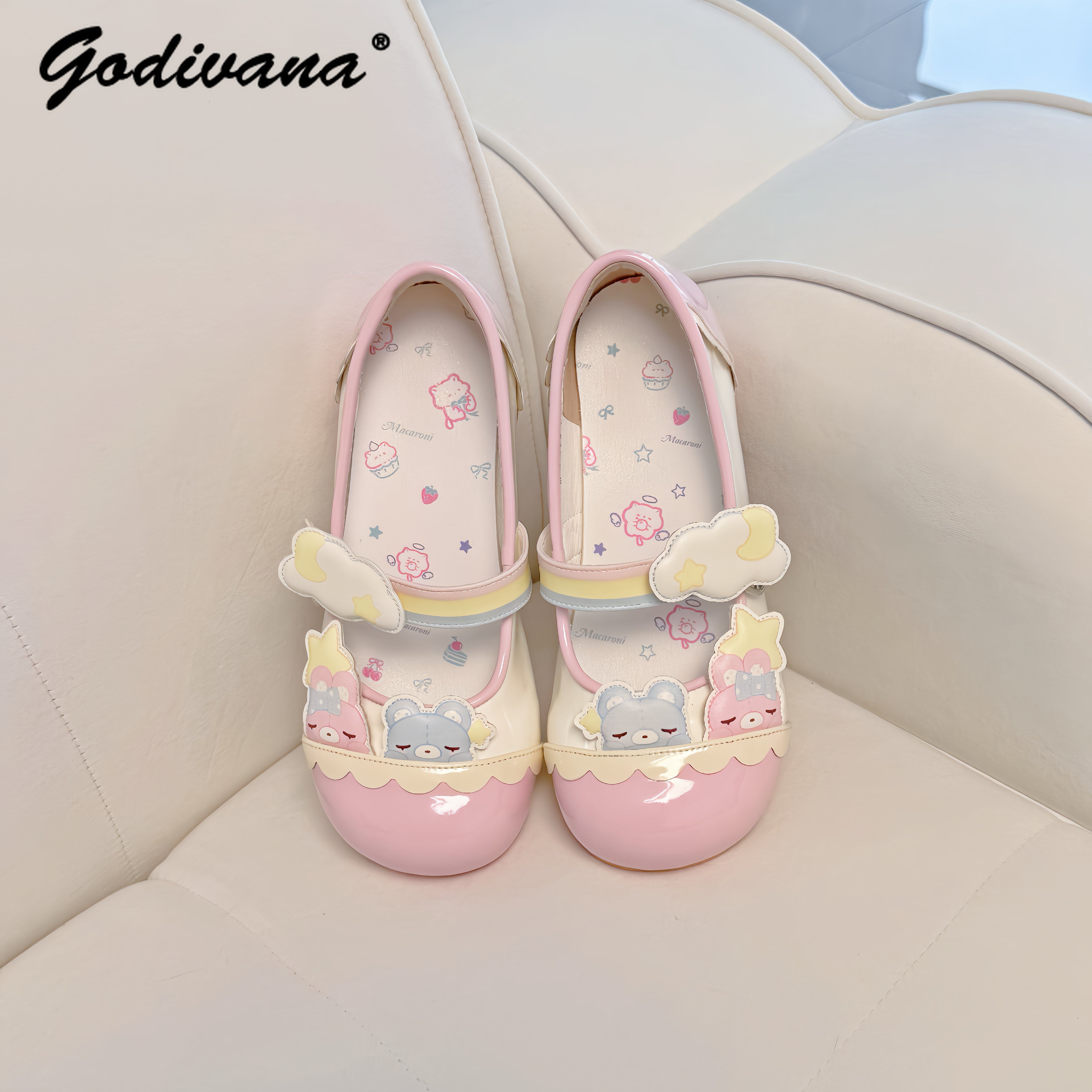 Women Shoes Loafers - Original New Student Girls Color Block