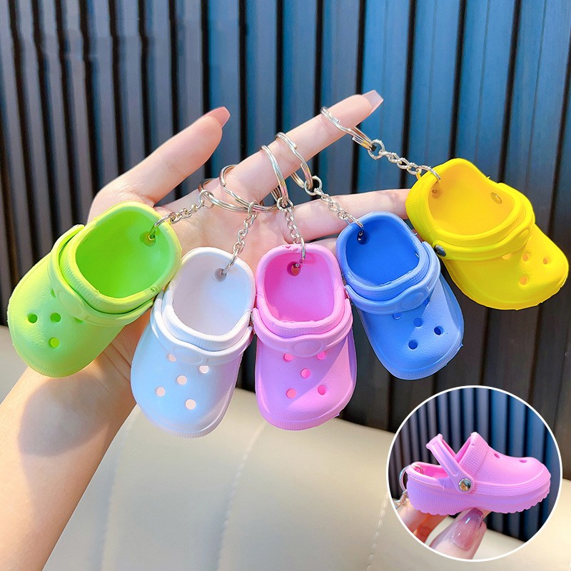 Women'S Shoes Crocs - 1PC Mini Slipper Shoes Keychain Cute