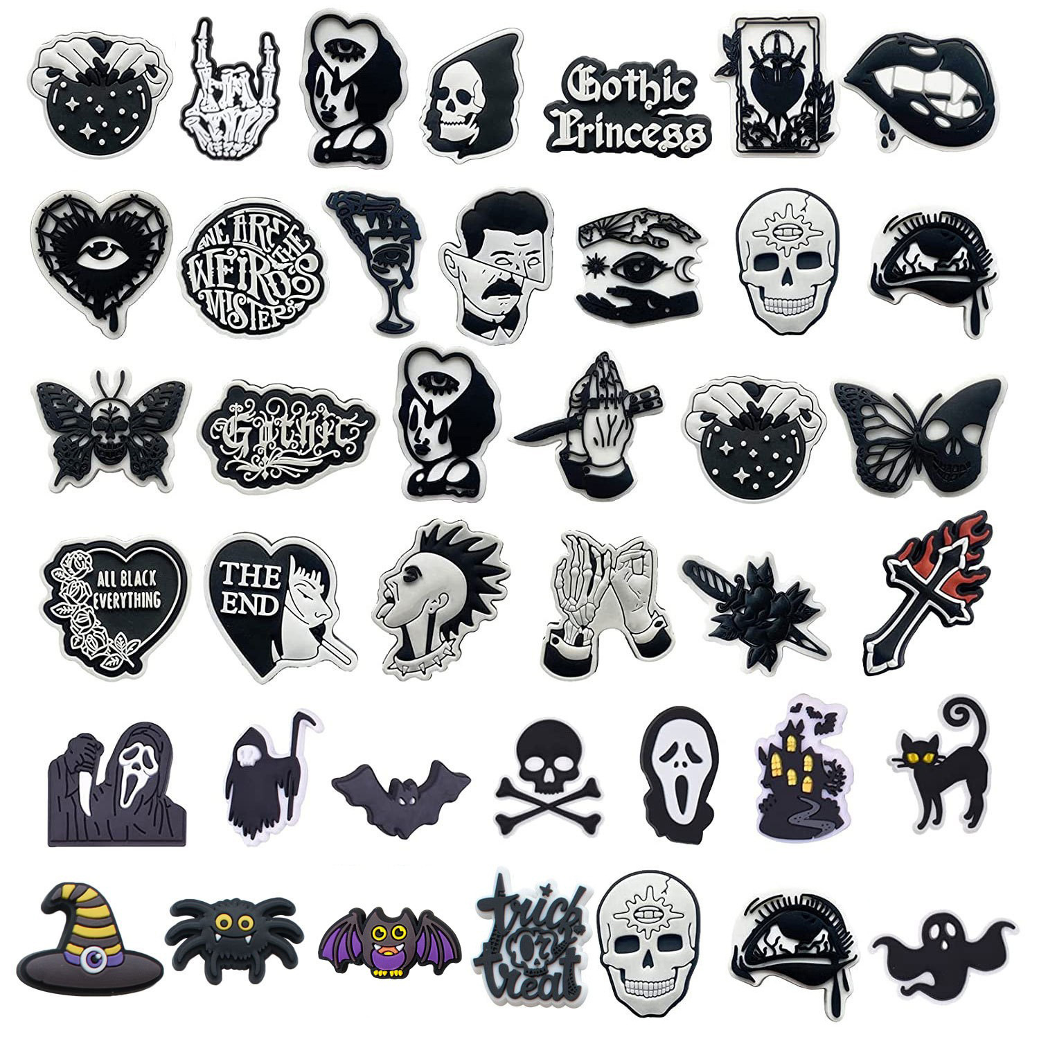 Women'S Shoes Crocs - Horror Halloween Shoe Charms for Crocs