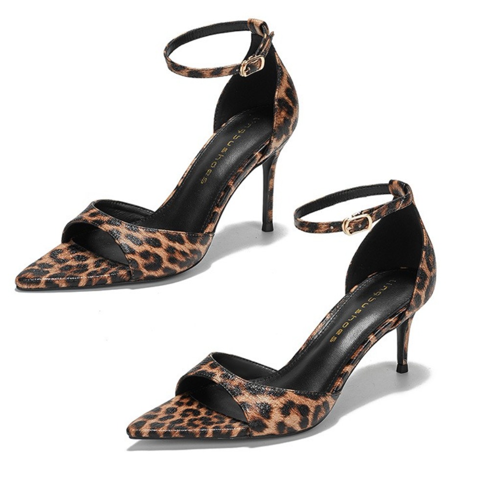 Leopard Print Heels - Leopard Print Women's Sandals Simple Versatile