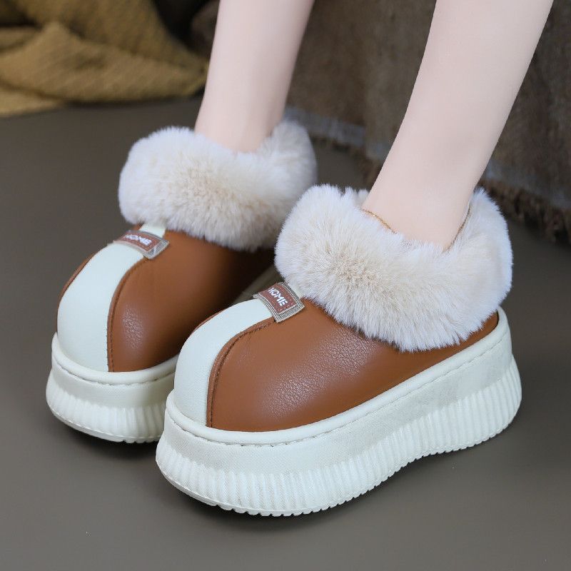 Women Shoes Boots - House Slippers for Women New Leather