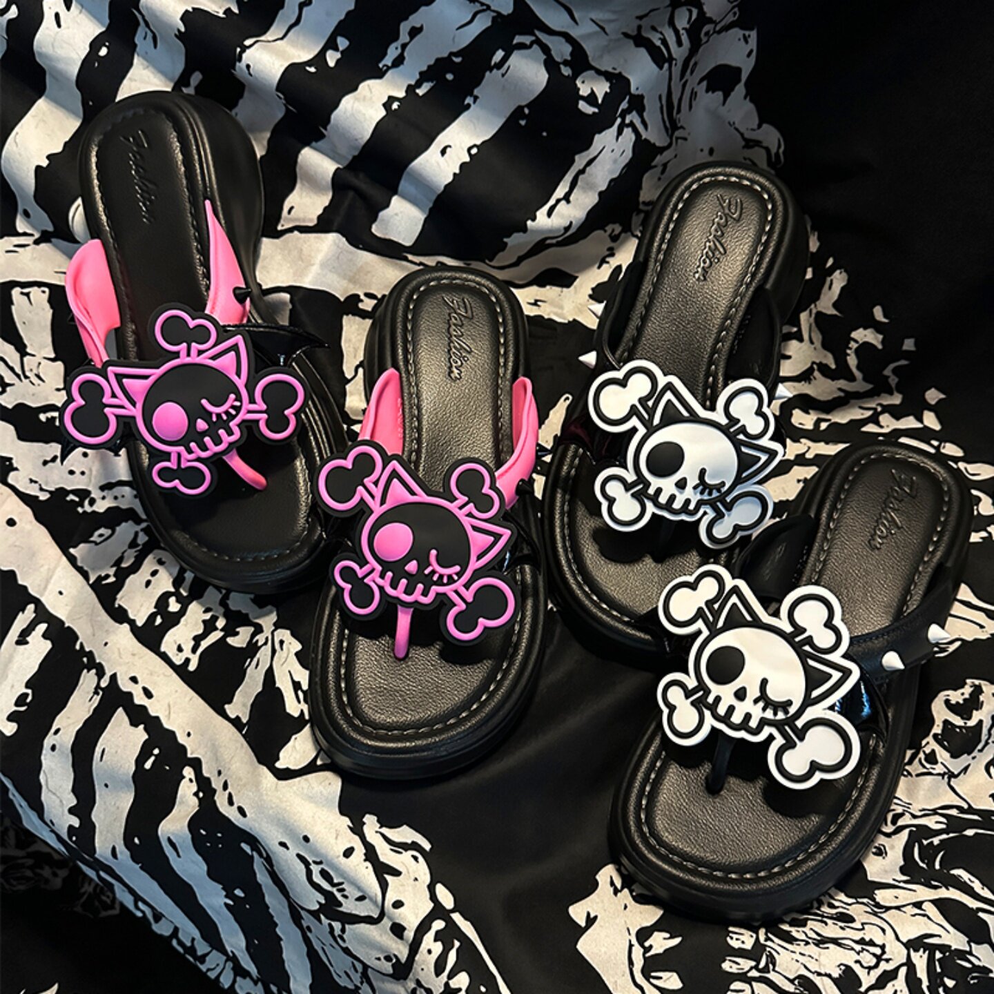 Jelly Sandal Women - Dark Gothic Original Summer Cat Ears