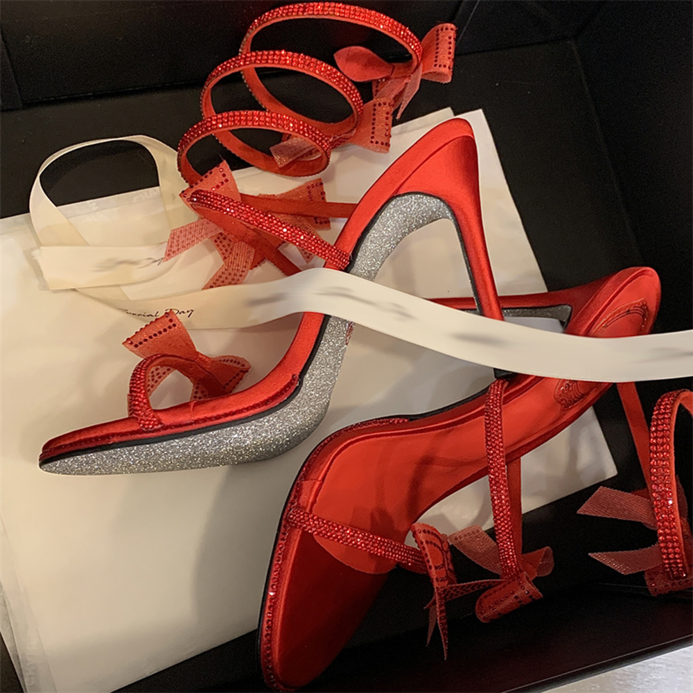 Aneikeh Elegant Pink Wedding S - Strappy Heeled Sandals ulasan dan harga
