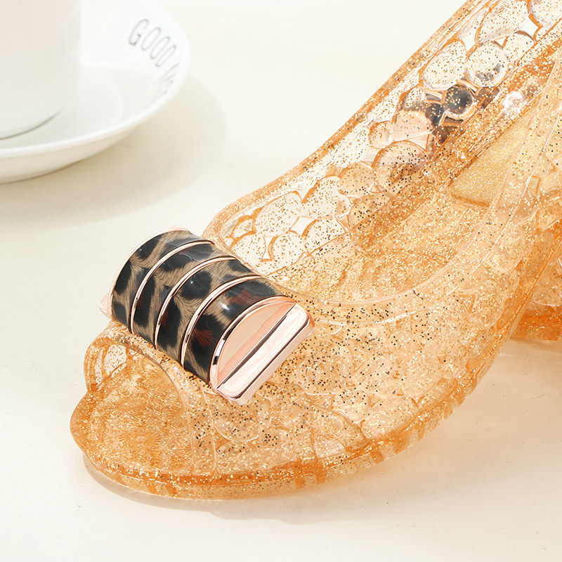 Ladies Crystal Jelly Wedges Sa - Jelly Sandal Women ulasan dan harga