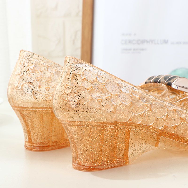Ladies Crystal Jelly Wedges Sa - Jelly Sandal Women ulasan dan harga
