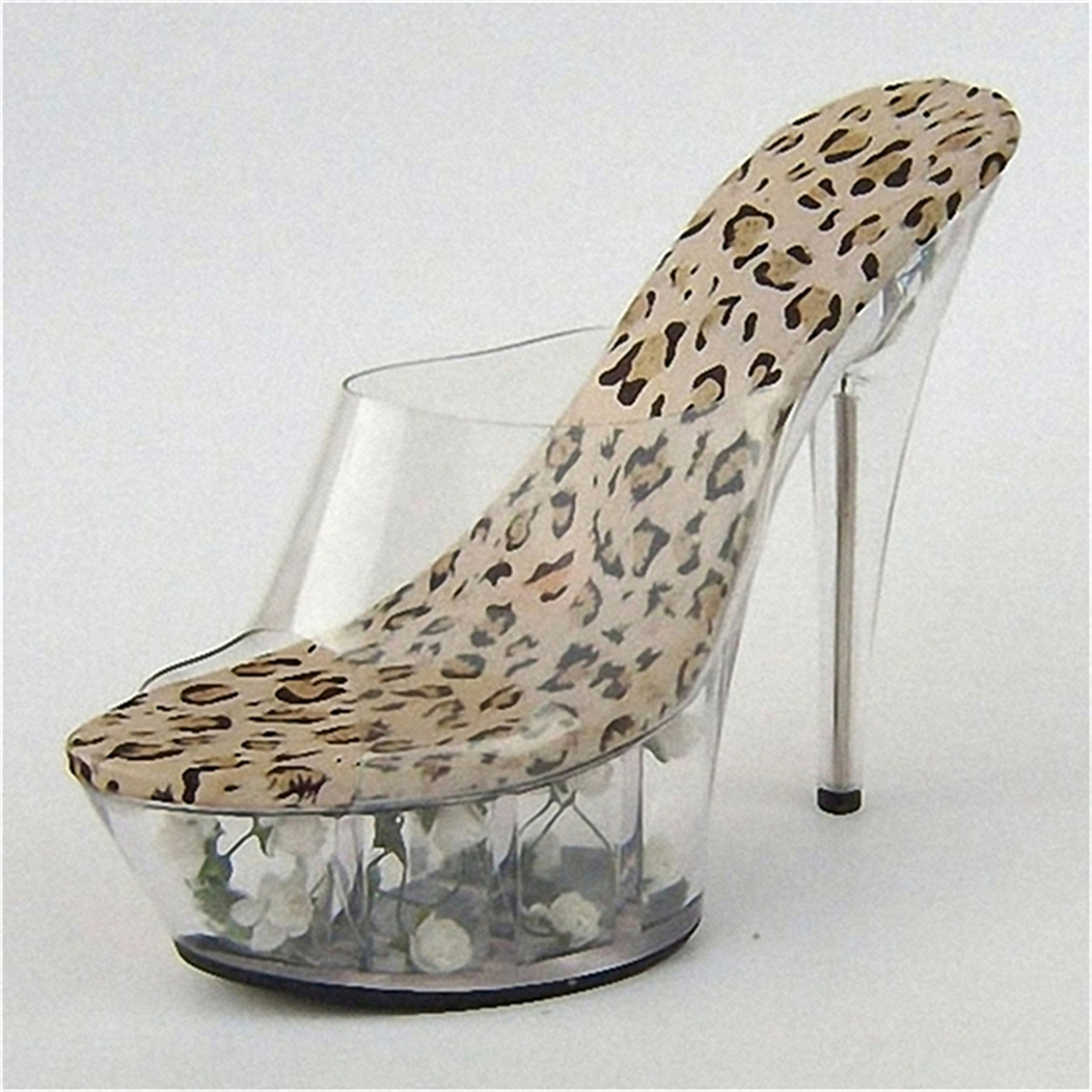​15CM Animal Print Platform He - Leopard Print Heels ulasan dan harga