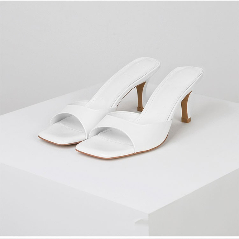 New Summer Women's Slippers Lu - Metallic Heel Sandal ulasan dan harga