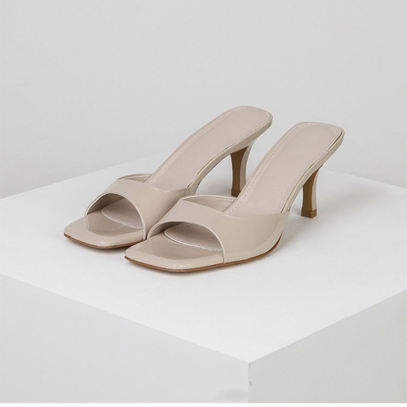 New Summer Women's Slippers Lu - Metallic Heel Sandal ulasan dan harga