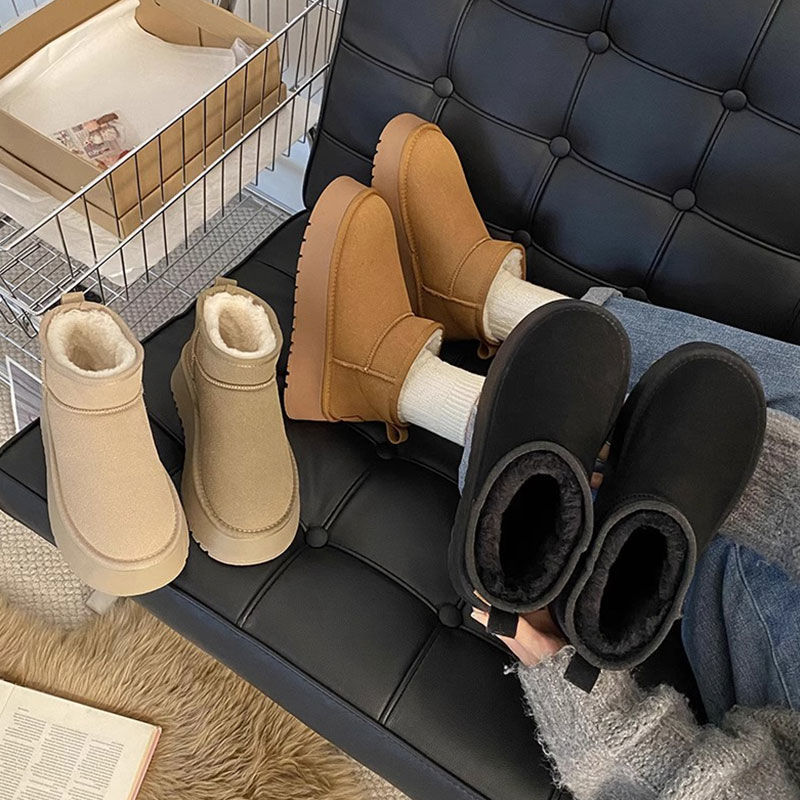 Women's Thick-Soled Snow Boots - Women Shoes Size Chart ulasan dan harga