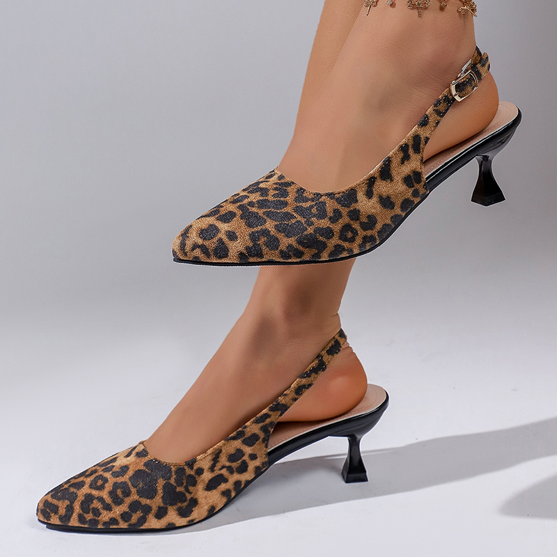 Sexy Leopard Print High Heel S - Leopard Print Heels ulasan dan harga