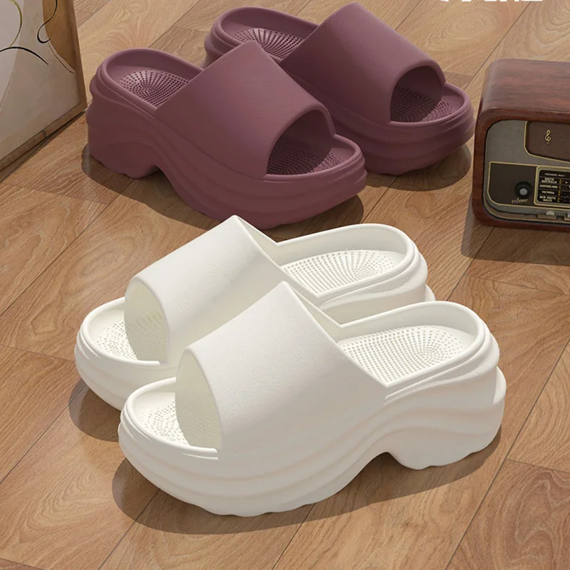 Thick Bottom Platform Solid Co - Women Shoes Wedges ulasan dan harga