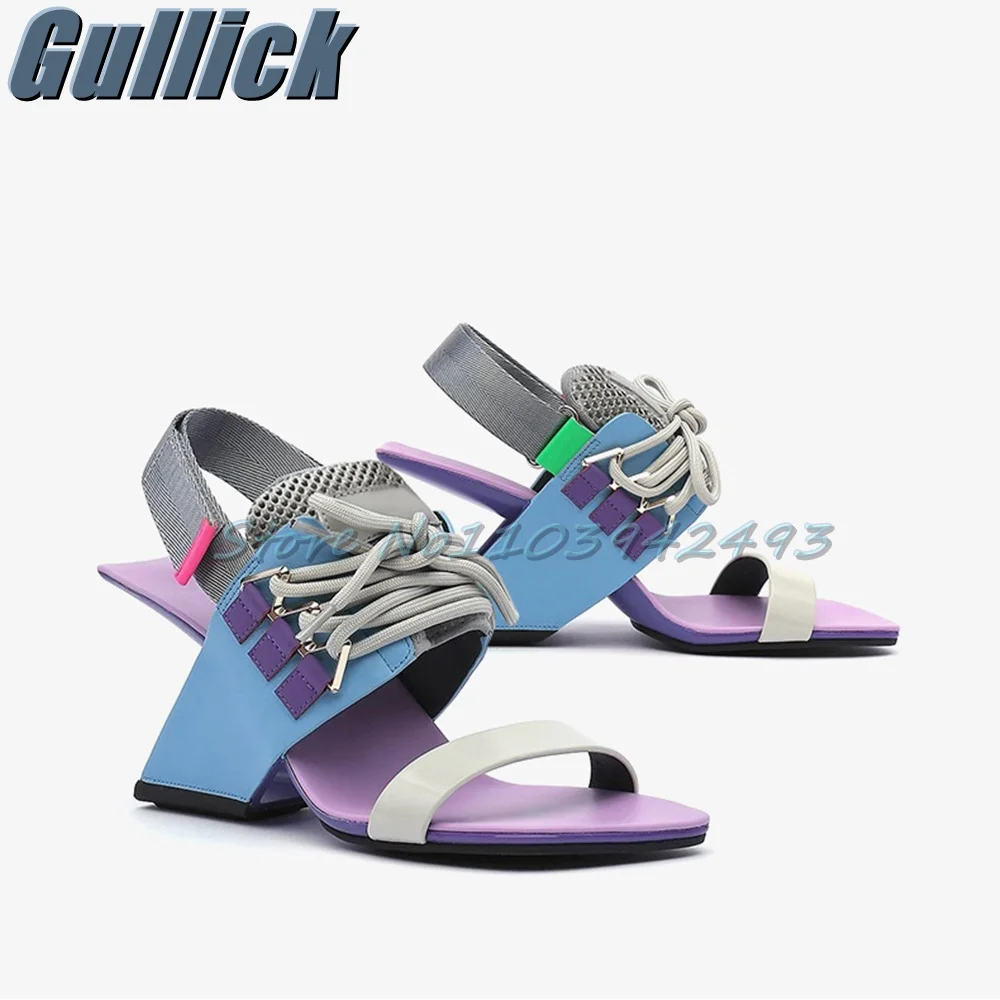 Gladiator Patchwork Heeled San - Kids Shoes Women ulasan dan harga