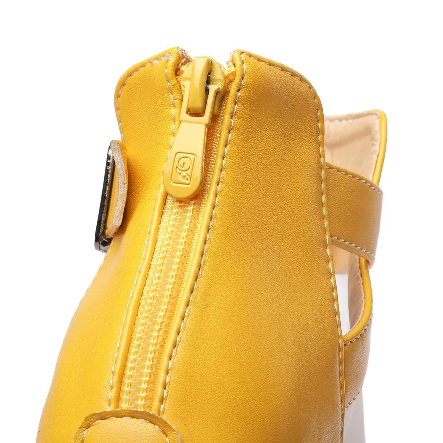 Yellow Mesh Platform Sandals W - Women Shoes Boots ulasan dan harga