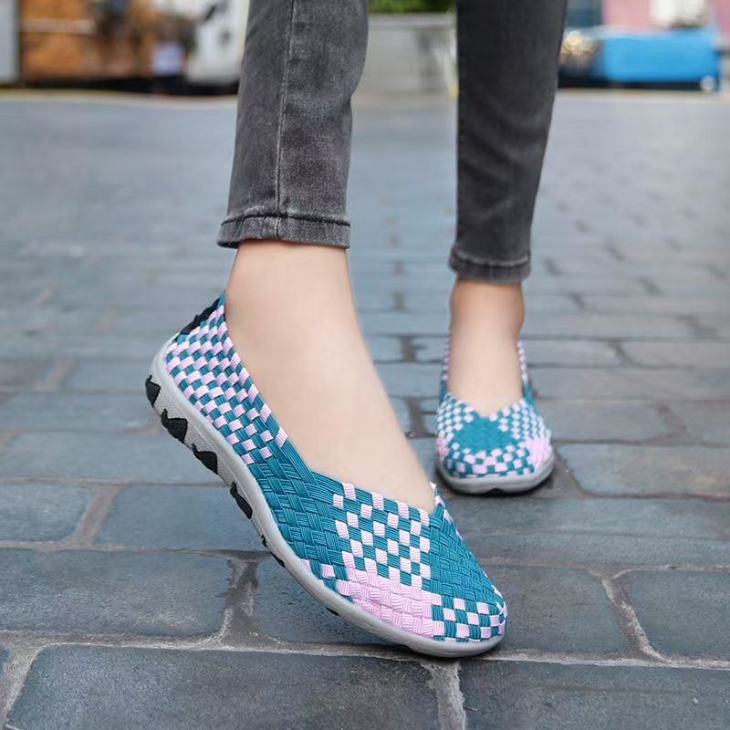 Women Hand Woven Elastic Big S - Women'S Shoes Hands Free ulasan dan harga