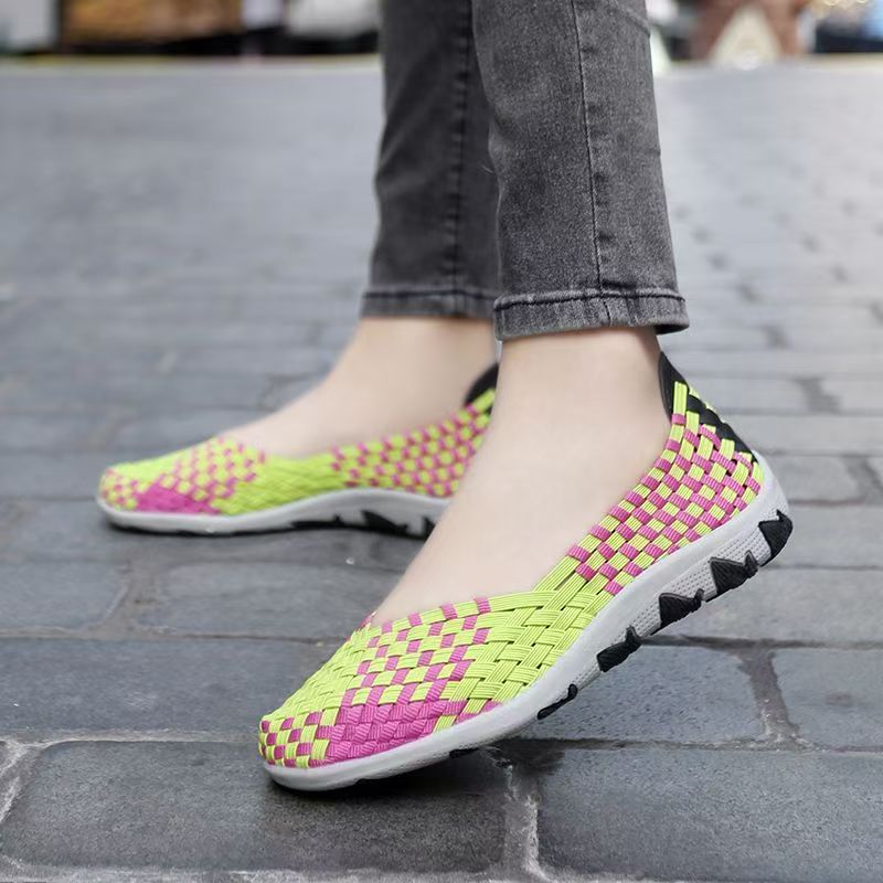 Women Hand Woven Elastic Big S - Women'S Shoes Hands Free ulasan dan harga