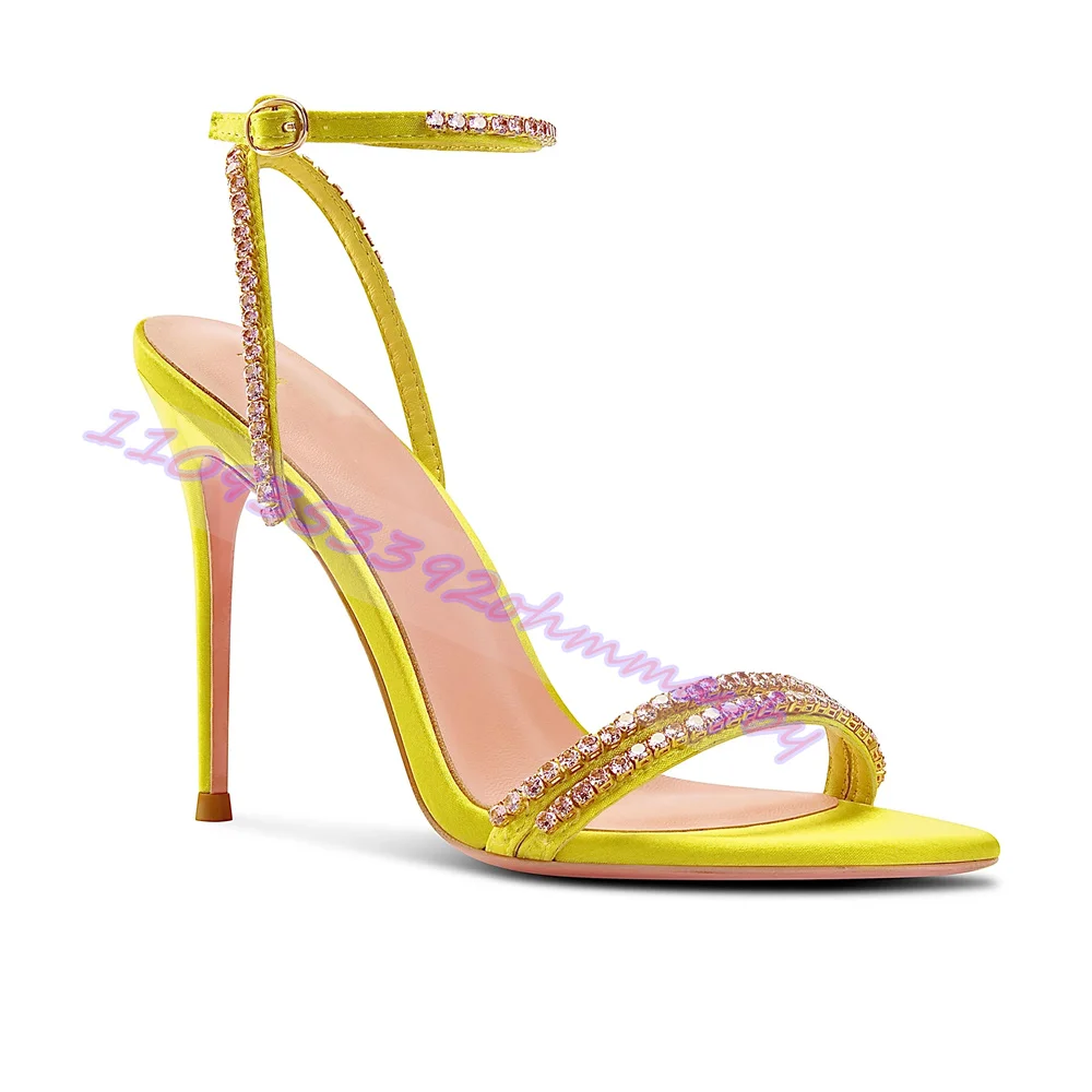 Rhinestone Yellow High Heels S - Kids Shoes Women ulasan dan harga