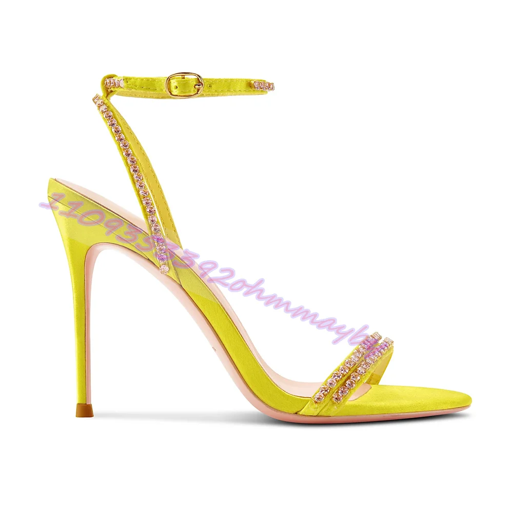 Rhinestone Yellow High Heels S - Kids Shoes Women ulasan dan harga