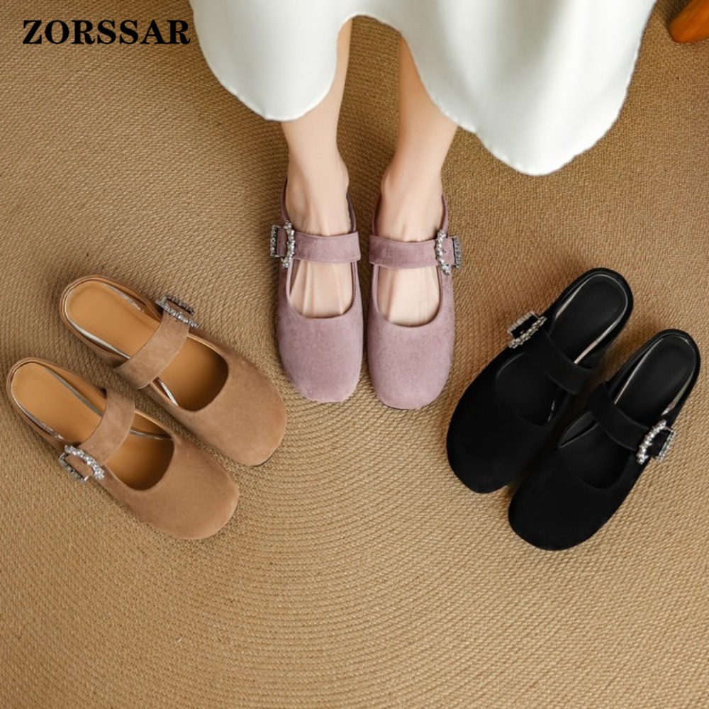 Women's Suede Flat Mary Jane M - Kids Shoes Women ulasan dan harga