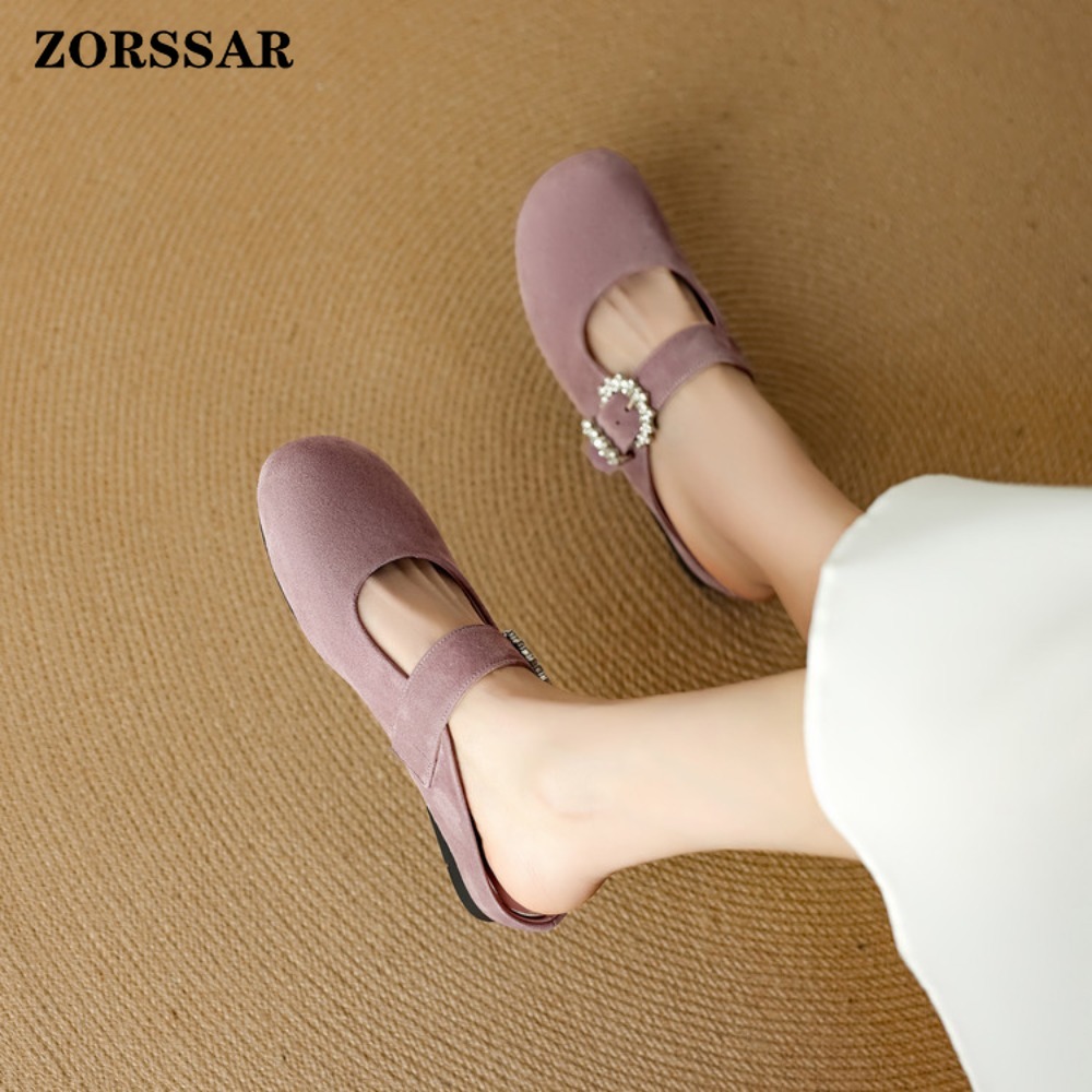 Women's Suede Flat Mary Jane M - Kids Shoes Women ulasan dan harga