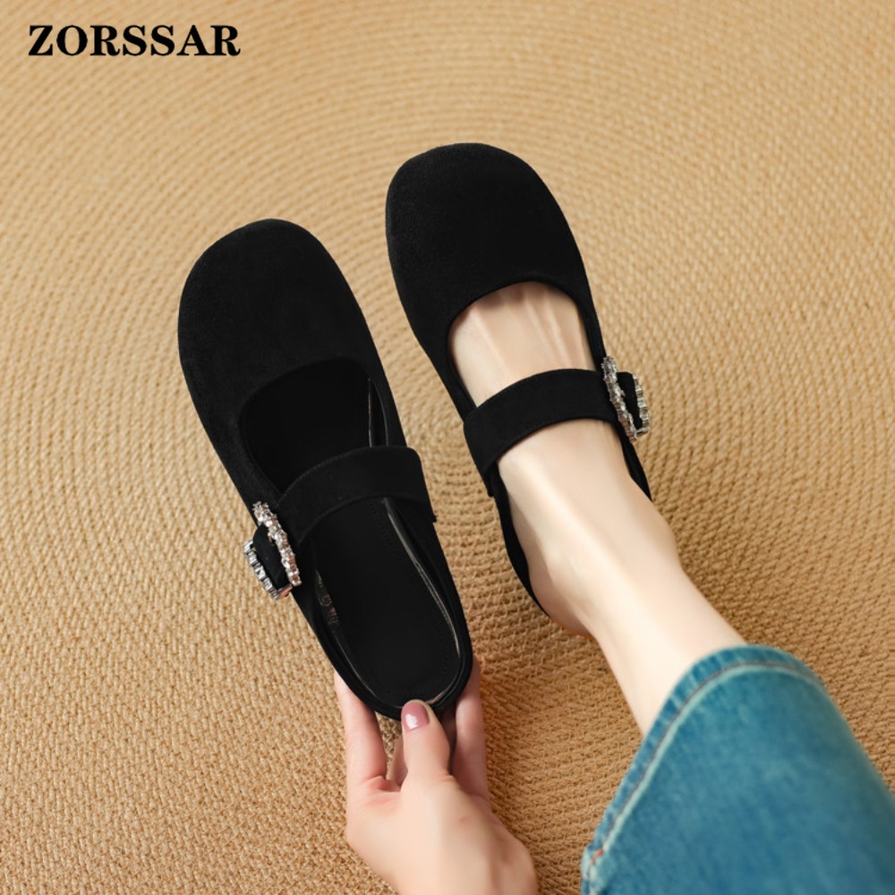 Women's Suede Flat Mary Jane M - Kids Shoes Women ulasan dan harga