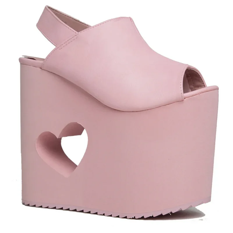 Platform Back Strap High Heel  - Women Shoes Size Chart ulasan dan harga