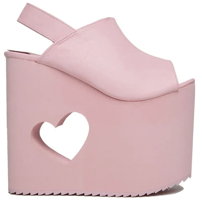 Platform Back Strap High Heel  - Women Shoes Size Chart ulasan dan harga