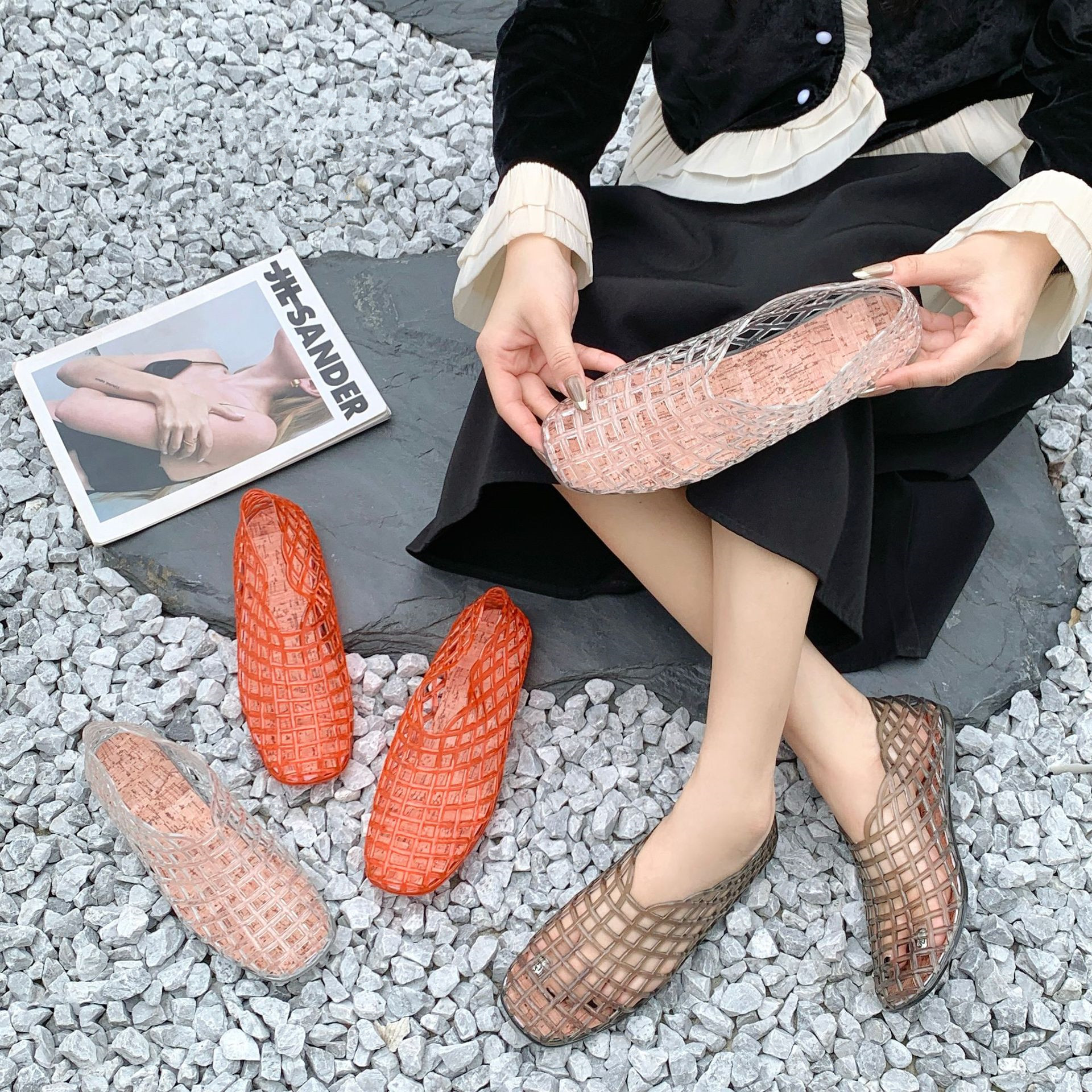 2025 Women's New Flat Sandals  - Jelly Sandal Women ulasan dan harga
