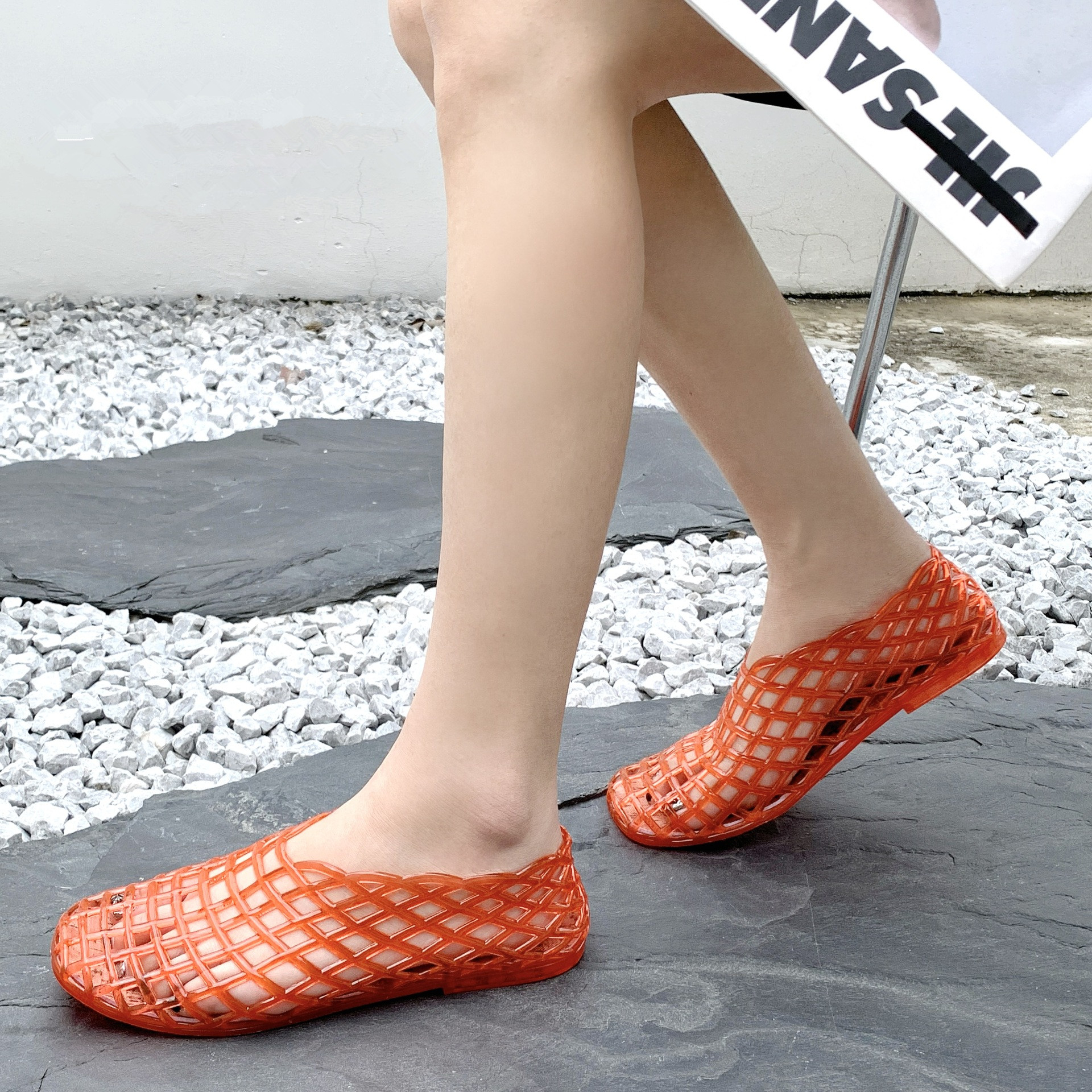 2025 Women's New Flat Sandals  - Jelly Sandal Women ulasan dan harga