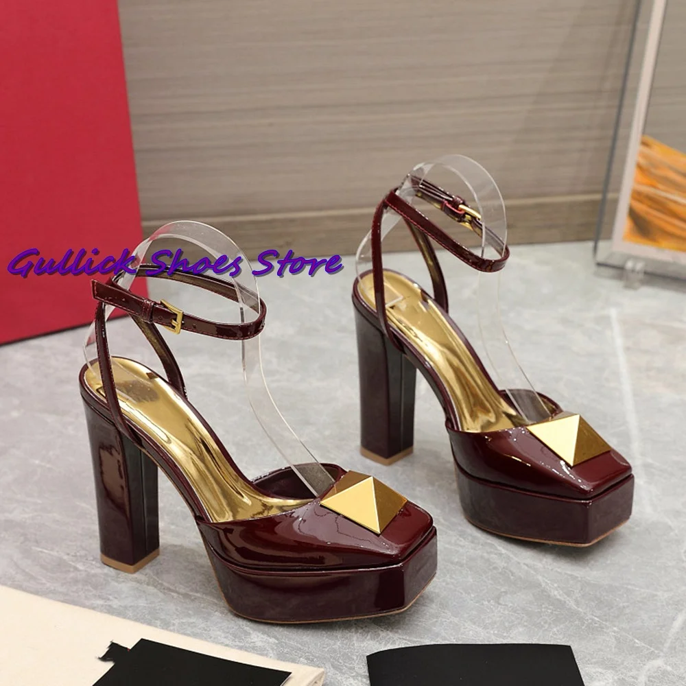 New Rivet Platform Sandals Squ - Kids Shoes Women ulasan dan harga