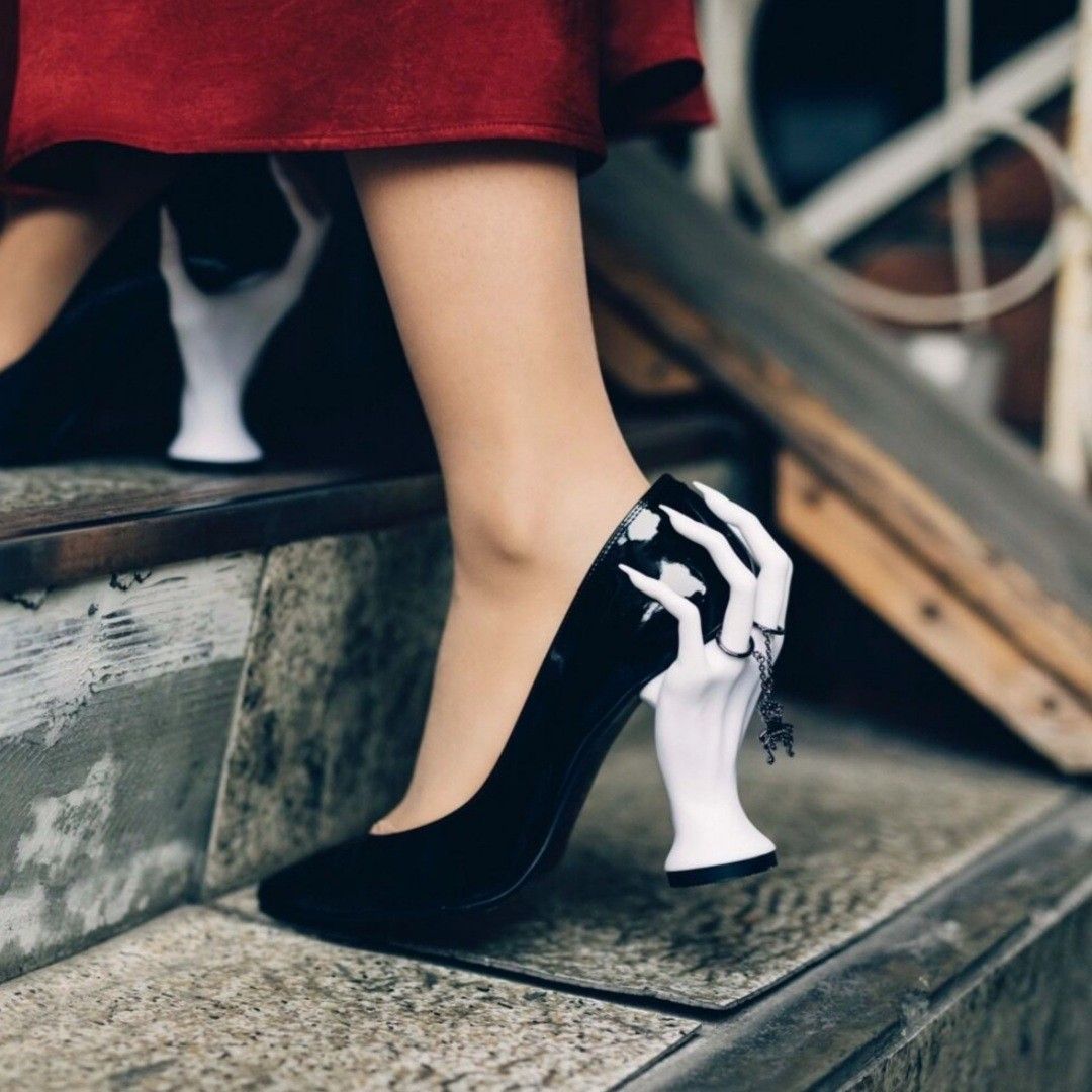 Punk Style Pointed Toe Hallowe - Women'S Shoes Hands Free ulasan dan harga