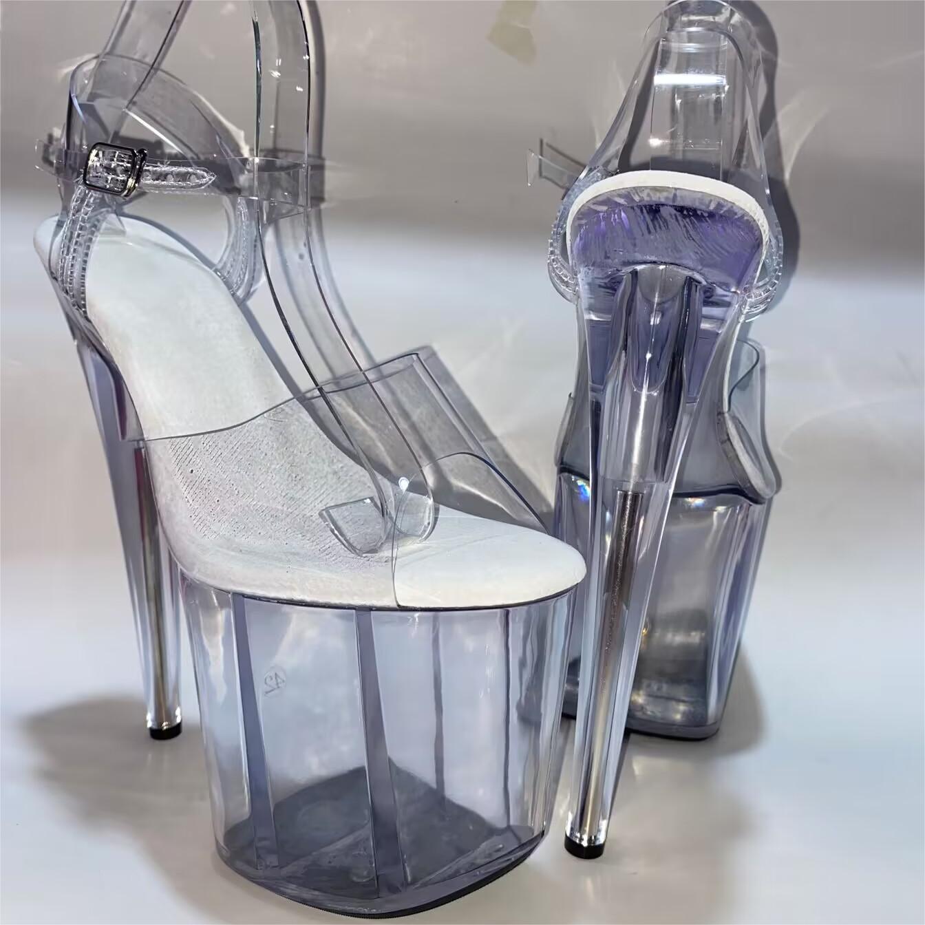 8 inch super high heels, trans - Cork Wedge Sandal ulasan dan harga