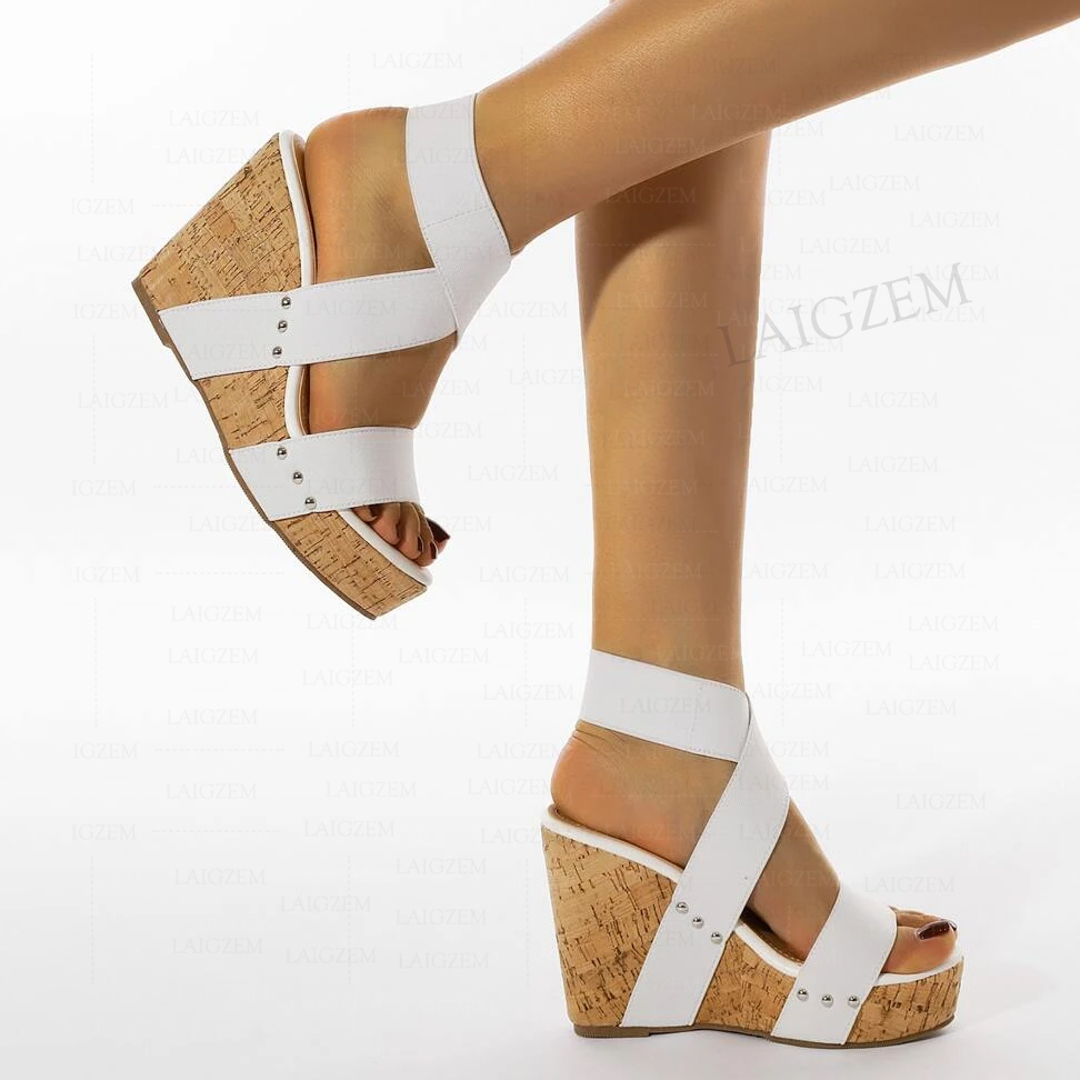 BERZIMER Women Sandals Platfor - Cork Wedge Sandal ulasan dan harga