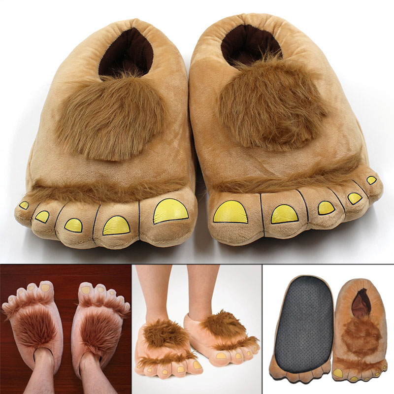 Newly Furry Warm Slippers Big  - Women Shoes For Big Feet ulasan dan harga