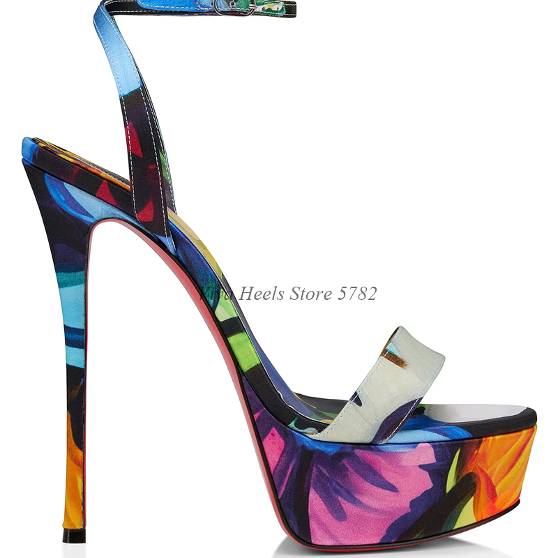 Leopard Print Satin Platform S - Leopard Print Heels ulasan dan harga