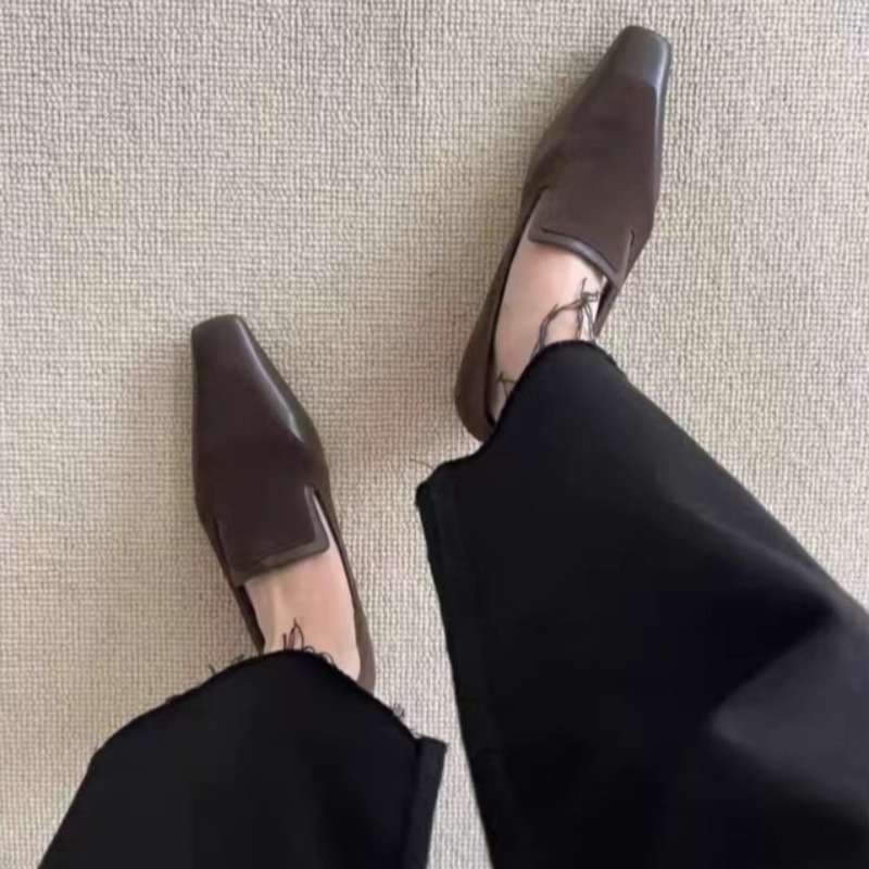 Retro Square Toe Deep Mouth Sl - Women Shoes Size ulasan dan harga