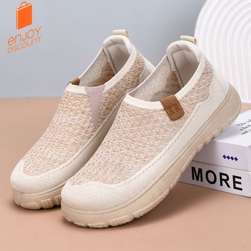 Spring and summer fly-woven br - Women Shoes Loafers ulasan dan harga