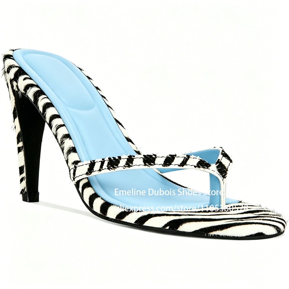Zebra Print Pony Hair High Hee - Leopard Print Heels ulasan dan harga