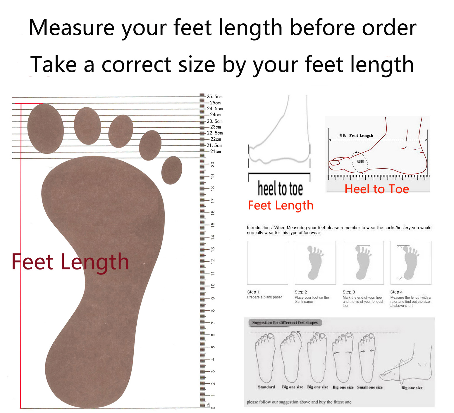 【Measure Your Feet Length Befo - Women Shoes For Big Feet ulasan dan harga