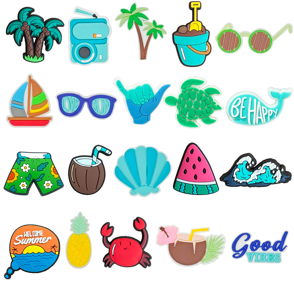 Summer Beach Coco Shoe Charms  - Women'S Shoes Crocs ulasan dan harga