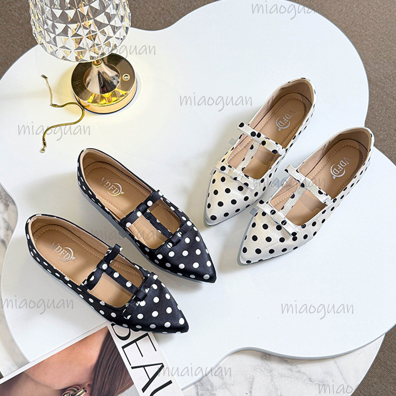Fashion Polka Dot Flats Footwe - Women Shoes Loafers ulasan dan harga
