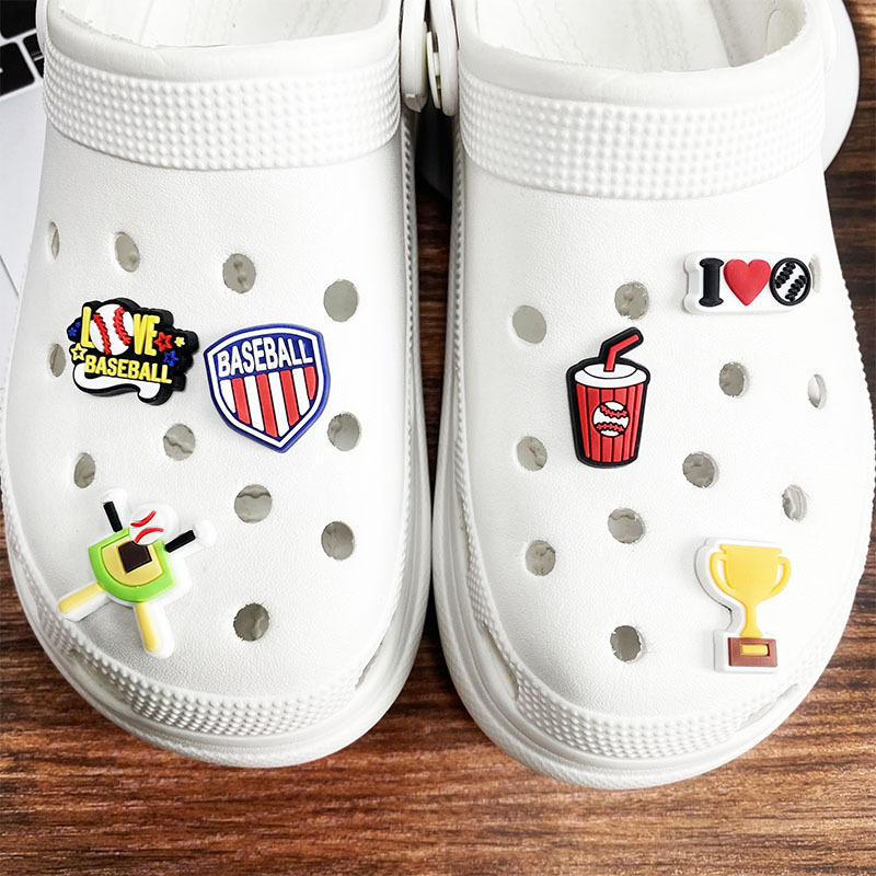 Hot 1Pcs PVC Love Baseball Sho - Women'S Shoes Crocs ulasan dan harga