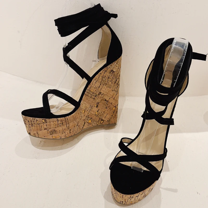 Eilyken Summer Fashion Ankle L - Cork Wedge Sandal ulasan dan harga