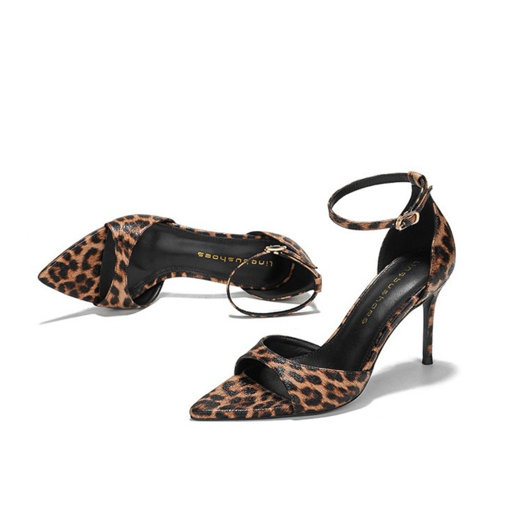 Leopard Print Women's Sandals  - Leopard Print Heels ulasan dan harga