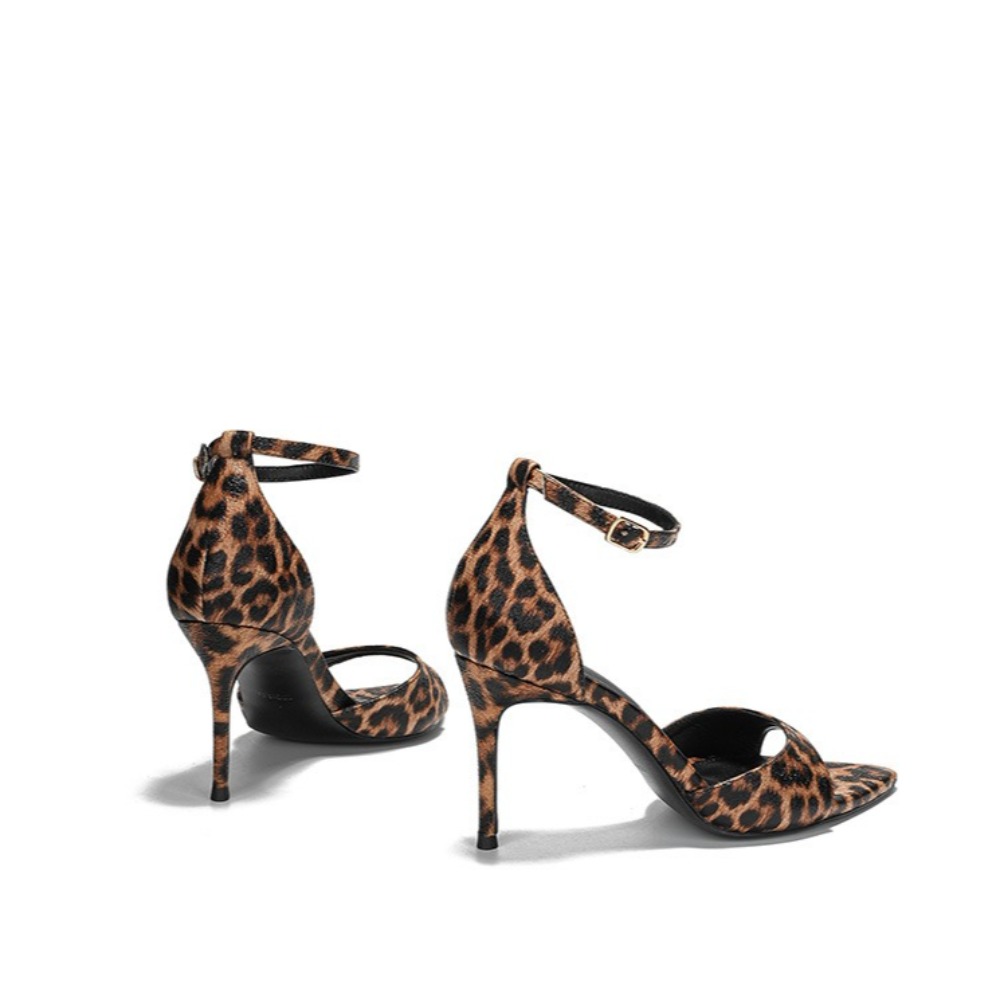 Leopard Print Women's Sandals  - Leopard Print Heels ulasan dan harga