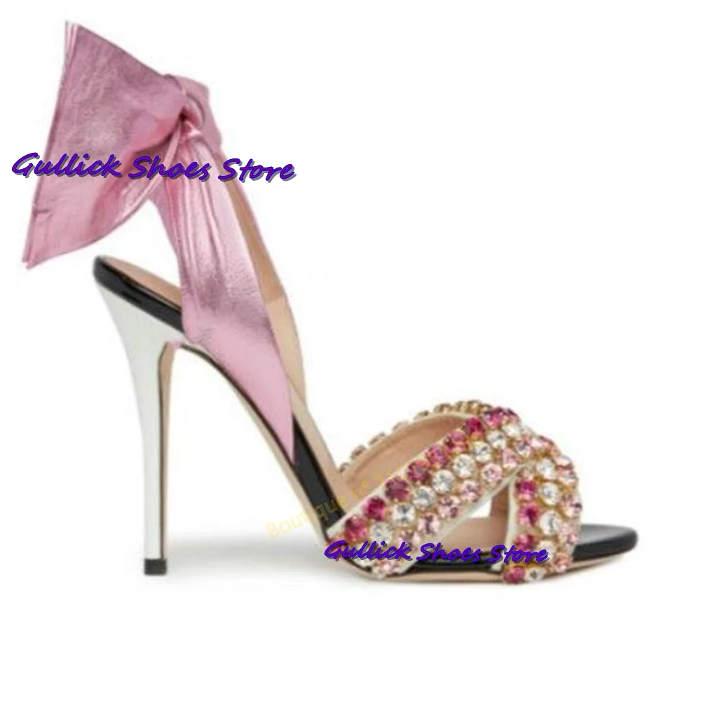 Chic Bowknot Shiny Rhinestones - Kids Shoes Women ulasan dan harga