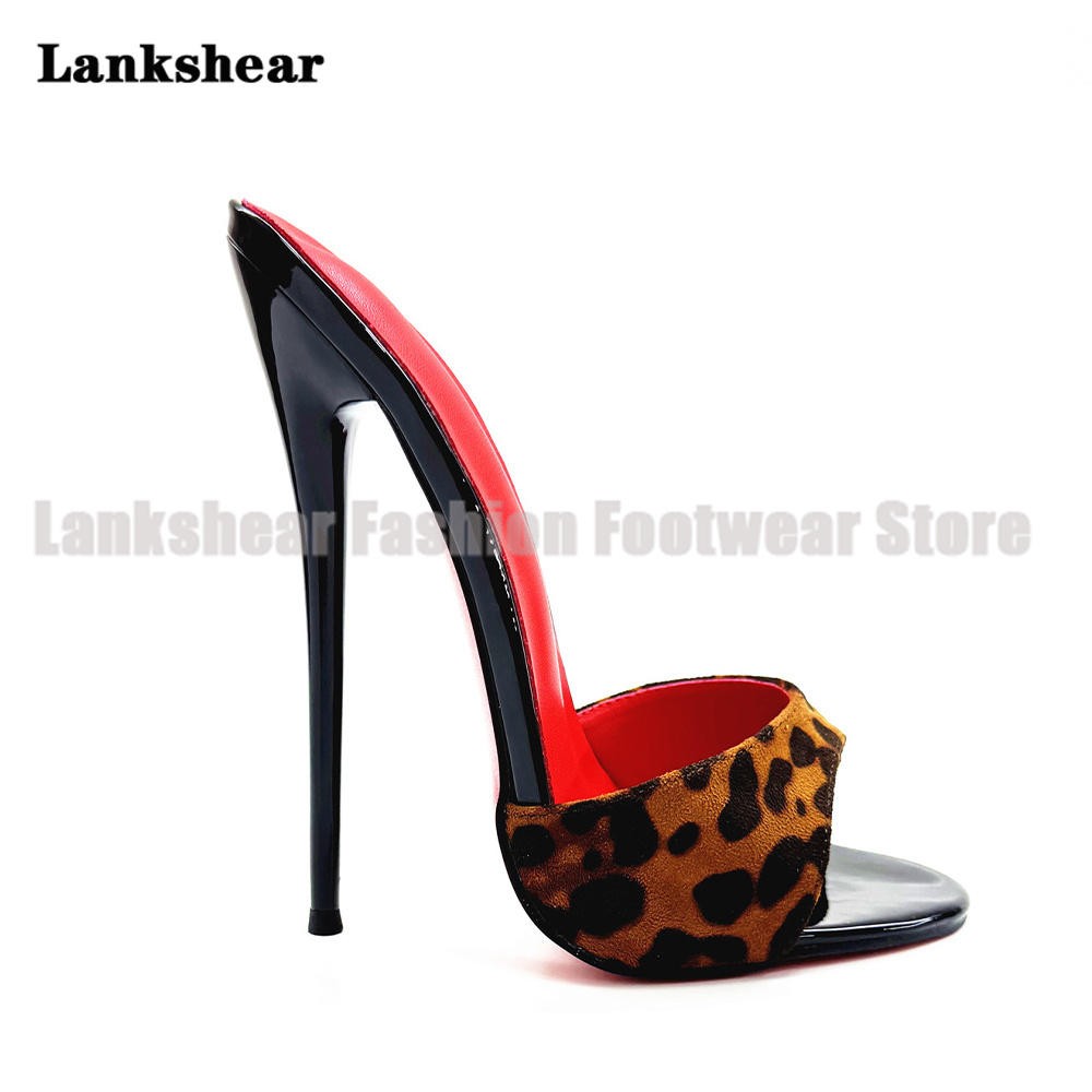 Zebra Print High Heel Mules Re - Leopard Print Heels ulasan dan harga
