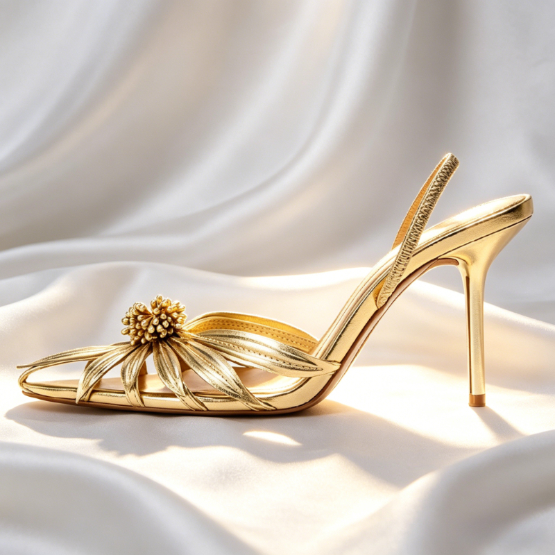 Luxury Gold Floral Detail Slin - Women Shoes Size Chart ulasan dan harga