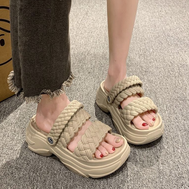 Women Platform Slippers Thick  - Women Shoes Wedges ulasan dan harga