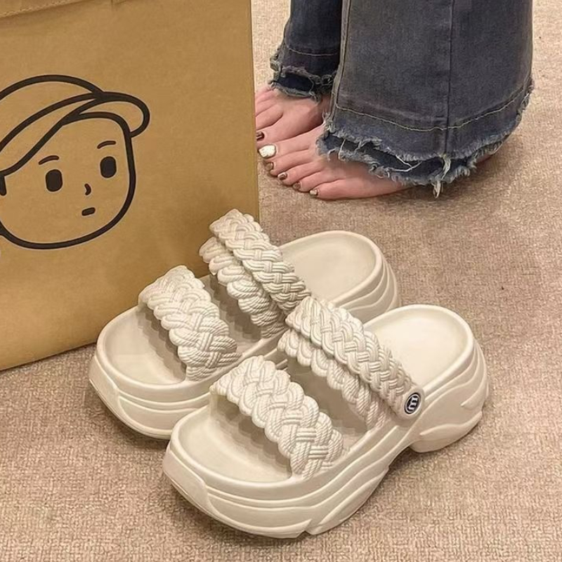 Women Platform Slippers Thick  - Women Shoes Wedges ulasan dan harga