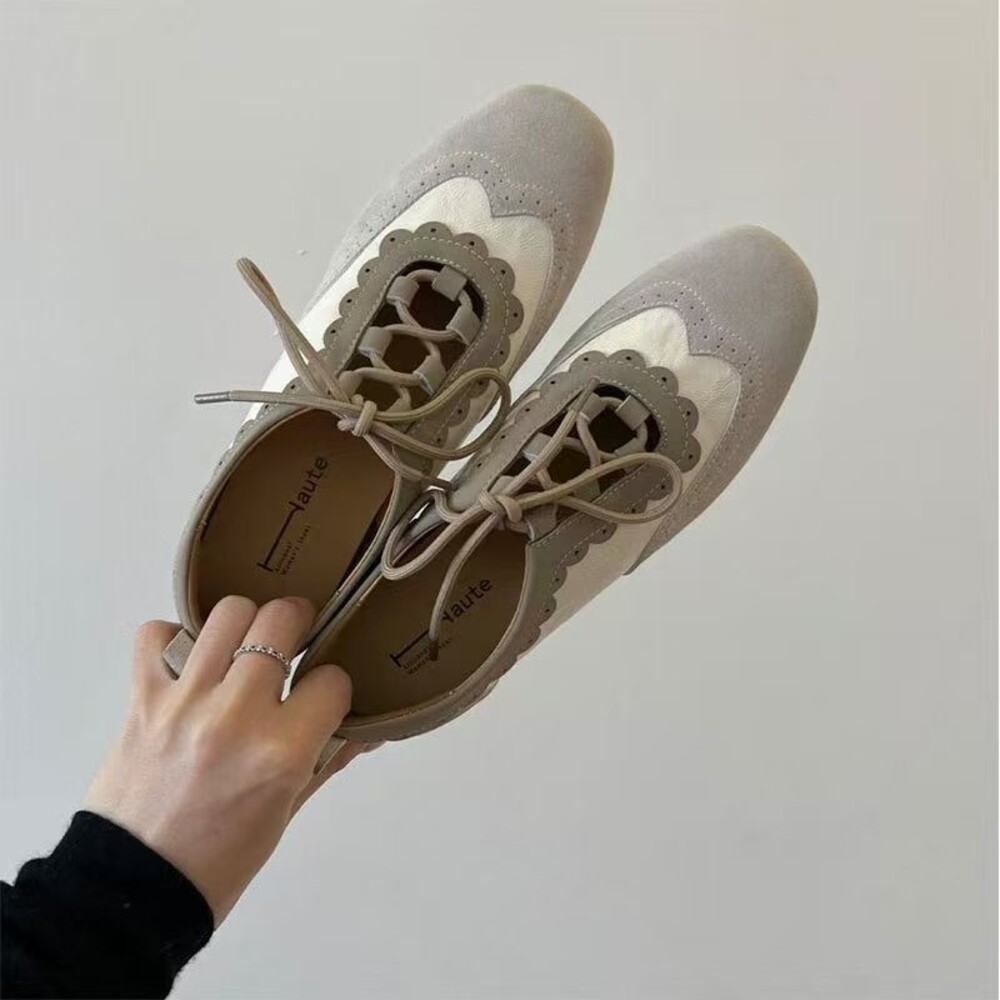 Women's Retro Scalloped Brogue - Shoes For Women Flats ulasan dan harga